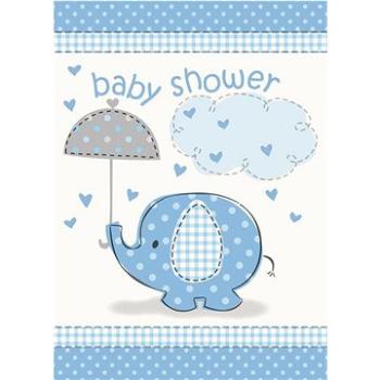 Pozvánky baby shower těhotenský večírek - kluk / boy 8 ks (11179417148)