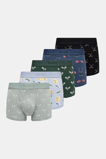 Boxerky Hollister Co. 5-pak pánske, zelená farba, KI314-4014