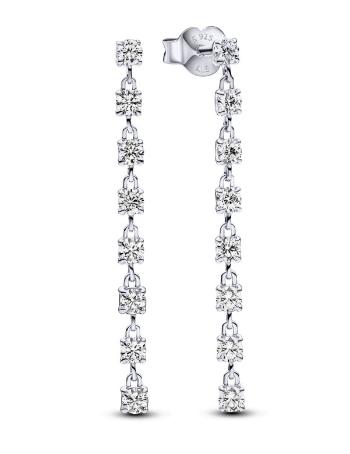 Pandora Luxusné strieborné náušnice so zirkónmi Timeless 293159C01