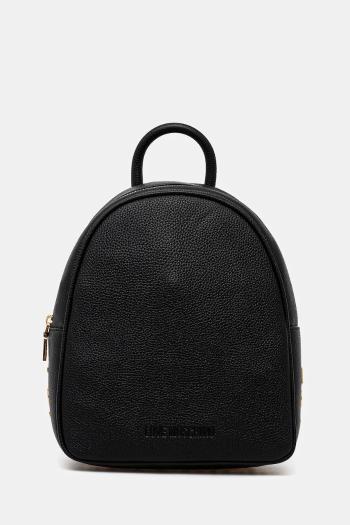 Ruksak Love Moschino dámsky, čierna farba, malý, jednofarebný, JC4030PP1