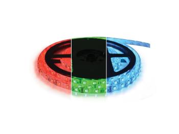 LED pásik 12V 5050  60LED/m IP20 max. 12W/m RGB (cievka 5m) GETI