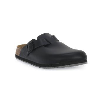 Birkenstock  BOSTON BLACK LEATHER calz s  Šľapky Čierna