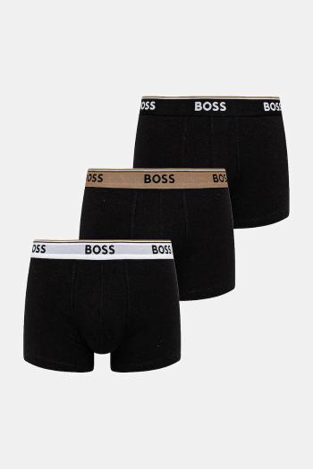 Boxerky BOSS 3-pak čierna farba, 50531684