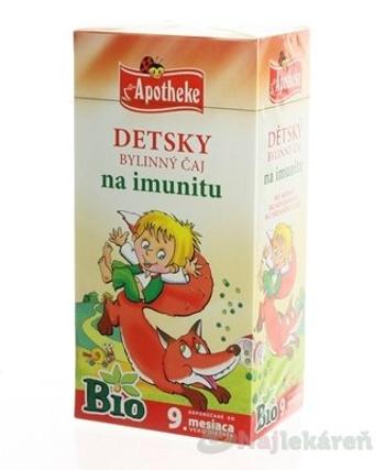 APOTHEKE BIO DETSKÝ BYLINNÝ ČAJ NA IMUNITU, 20x1,5 g