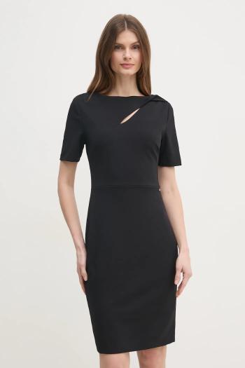 Šaty Calvin Klein čierna farba, mini, priliehavé, K20K208174