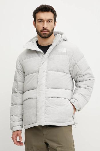 Páperová bunda The North Face Regrind HMLYN šedá farba, zimná, oversize, NF0A8BNKLE71