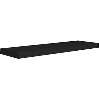 Shumee plávajúca nástenná čierna 80×23,5×3,8 cm MDF, 323835