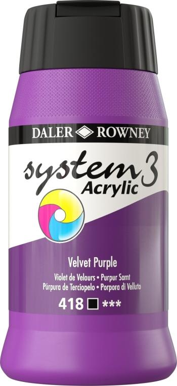 Daler Rowney System3 Akrylová farba Velvet Purple 500 ml 1 ks