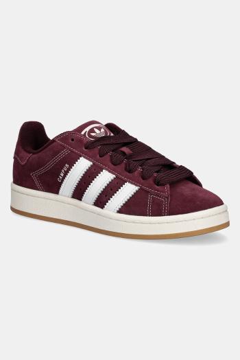 Semišové tenisky adidas Originals Campus 00s dámske, bordová farba, JS2761