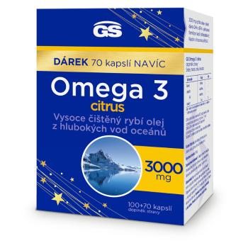 GS Omega 3 citrus 100 + 70 kapsúl NAVYŠE