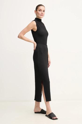 Šaty Calvin Klein čierna farba, maxi, priliehavá, K20K208304