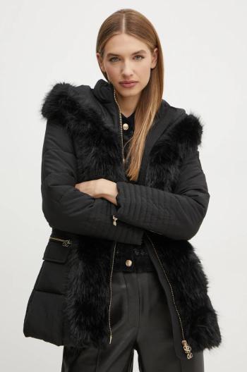 Bunda Marciano Guess ZOE dámska, čierna farba, zimná, 4BGL41 7188A