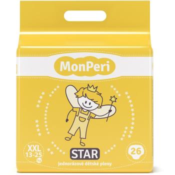 MonPeri Star Star XXL jednorazové plienky 13-25 kg 26 ks