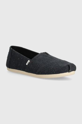 Espadrilky Toms Alpargata tmavomodrá farba, 10019653