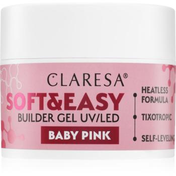 Claresa Soft&Easy Builder Gel podkladový gél na nechty odtieň Baby Pink 45 g