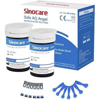 SINOCARE Sada 50 náhradných prúžkov + 50 lancet pre Safe AQ Angel (6934175038794)