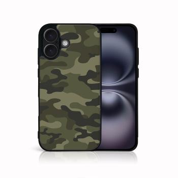 MY ART Ochranný kryt pre Apple iPhone 16 GREEN CAMO (235)