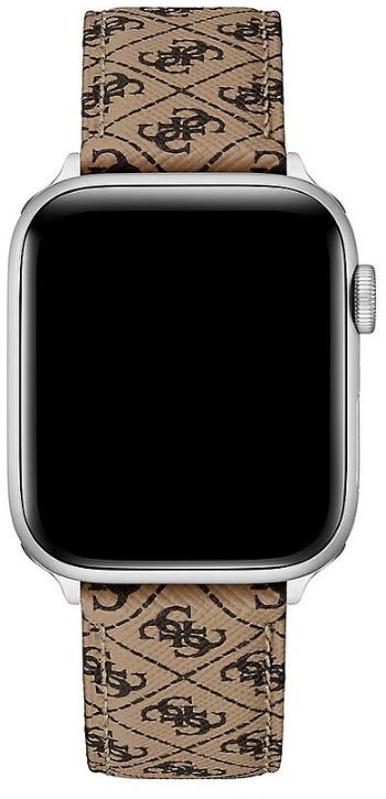 Guess Kožený řemínek pro Apple Watch (42 - 45 mm) - Chocolate Brown CS3001S1