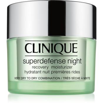 Clinique Superdefense™ Night Recovery Moisturizer nočný hydratačný krém proti prvým známkam starnutia pleti 50 ml