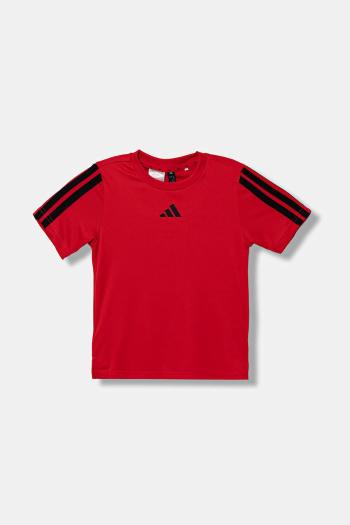 Detské tričko adidas červená farba, s potlačou, JJ1034