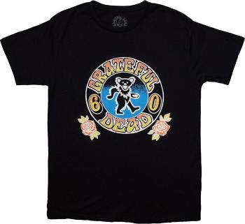 Grateful Dead Tričko Bear Roses Unisex Black S