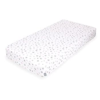 CEBA prestieradlo džersej napínacie s gumou 120 × 60 cm, Pink Stars (5907672330051)