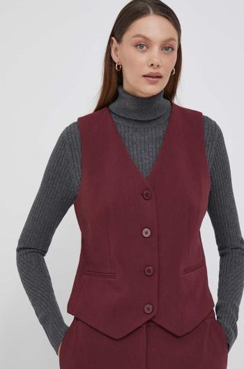 Vesta Dkny bordová farba, jednoradová