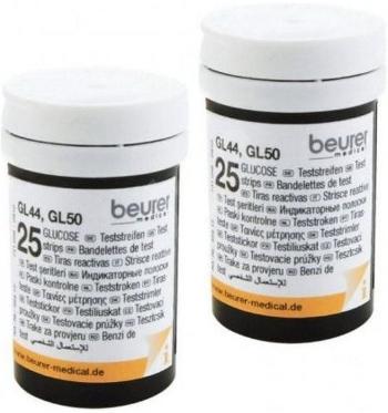 BEURER Testovacie prúžky ku glukomeru, GL 44/GL 50, 2 x 25 ks