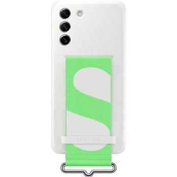 Samsung Galaxy S21 FE 5G Silikónový kryt s pútkom biely (EF-GG990TWEGWW)