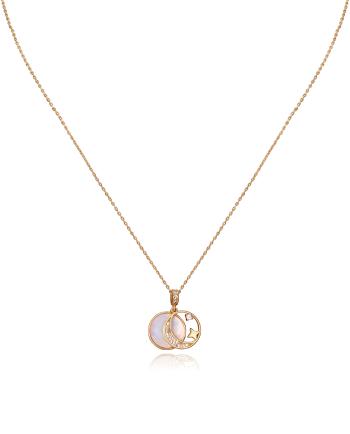 Viceroy Hravý pozlátený náhrdelník so zirkónmi Elegant 13080C100-90