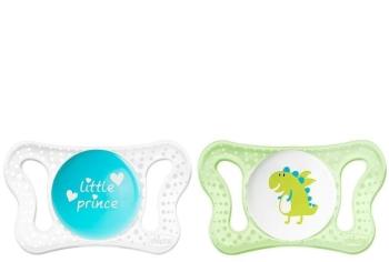 Cumi Chicco Physio Micro szilikon fiú - szöveg / sárkány 2 db, 0–2 m +