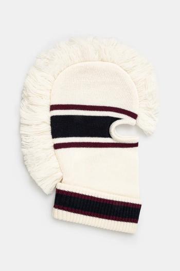 Kukla AMBUSH Fringe Knit Balaclava béžová farba, BMLC001F24KNI0013131