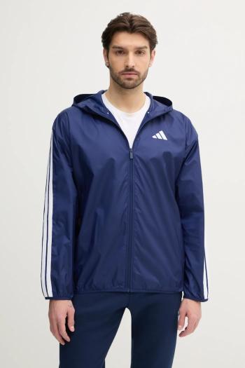 Bunda adidas Essentials pánska, tmavomodrá farba, prechodná, JE6327
