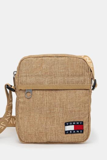 Malá taška Tommy Jeans béžová farba, AM0AM12900