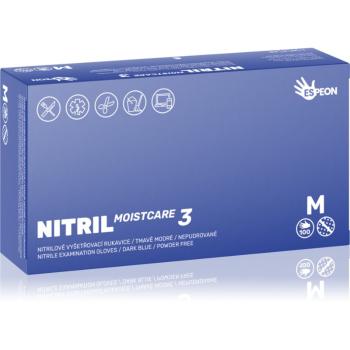 Espeon Nitril Moistcare3 Dark Blue nitrilové nepudrované rukavice s hydratačným účinkom veľkosť M 2x50 ks