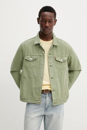 Rifľová bunda Levi's tmavomodrá farba, prechodná