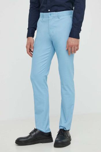 Nohavice Tommy Hilfiger pánske,béžová farba,priliehavé,MW0MW26619