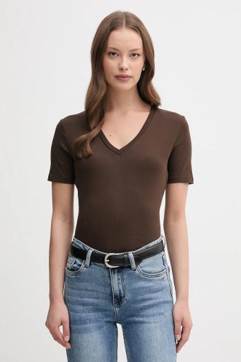 Bavlnené tričko United Colors of Benetton dámske, ružová farba, 3GA2E4230