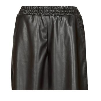 Karl Lagerfeld  PERFORATED FAUX LEATHER SHORTS  Šortky/Bermudy Čierna