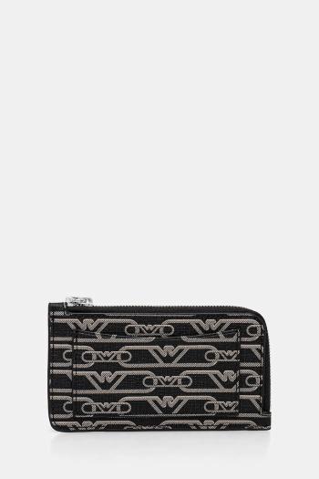 Peňaženka Emporio Armani dámska, čierna farba, EW000367 AF11951