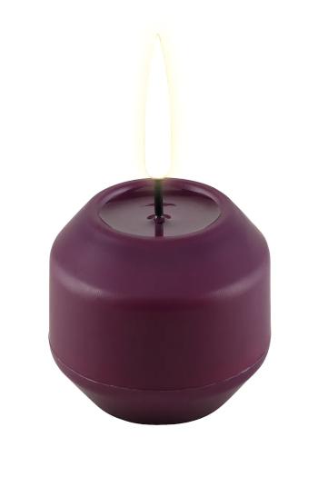 Súprava led sviečok Deluxe Homeart 6,1 cm 2-pak fialová farba