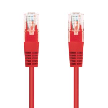 Kabel C-TECH CB-PP5-1R patchcord Cat5e, UTP, červený, 1m