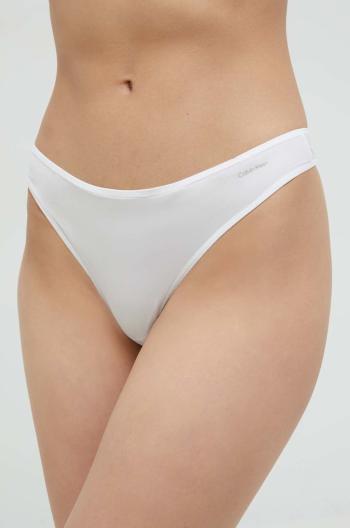 Tangá Calvin Klein Underwear biela farba