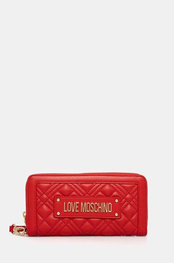 Peňaženka Love Moschino dámska, červená farba, JC5633PP0L