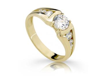 Cutie Jewellery Nádherný zlatý prsteň so zirkónmi Z6881-2352-10-X-1 63 mm