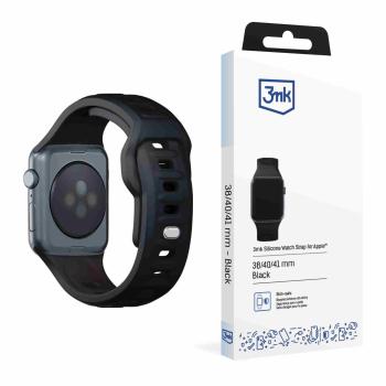 3mk Silicone Watch Strap pre Apple 38/40/41 mm Black