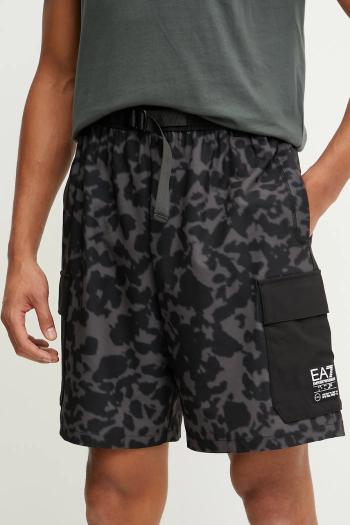 Šortky EA7 Emporio Armani hnedá farba, AF13001.7M000244