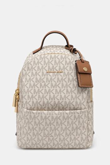 Ruksak MICHAEL Michael Kors SABLE dámsky, béžová farba, malý, vzorovaný, 30T5G3XB1B