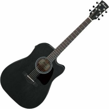 Ibanez AW1040CE-WK Weathered Black Elektroakustická gitara Dreadnought