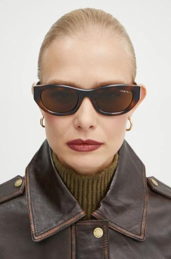 Slnečné okuliare VOGUE dámske, hnedá farba, 0VO5616S